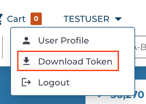 Token Download Button