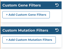 Custom Gene/Mutation Filters